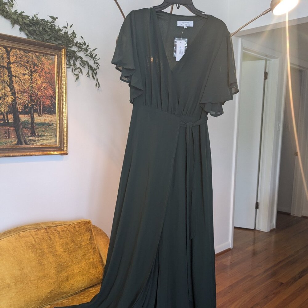 Forest green dress